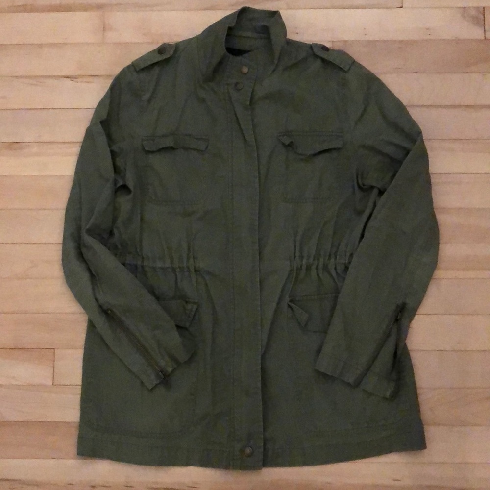 Green utility style jacket